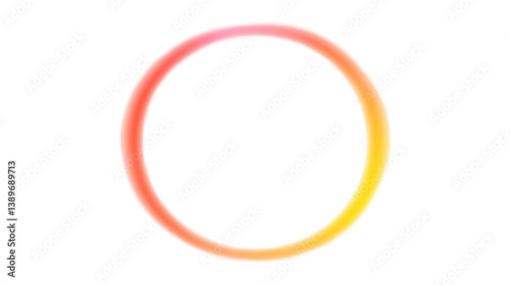 Abstract Colorful Gradient Circle Isolated On Transparent Background Illustration Abstract Colorful Gradient Circle Isolated On Transparent Background Illustration