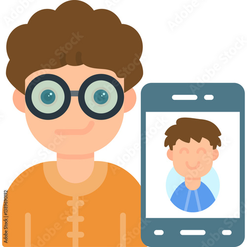Video Call Icon Vector Element