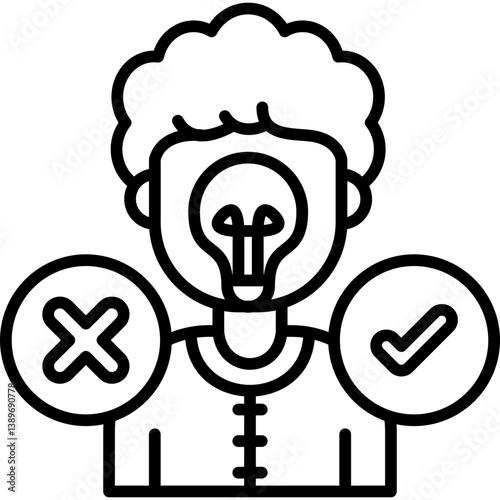 Decision Icon Vector Element