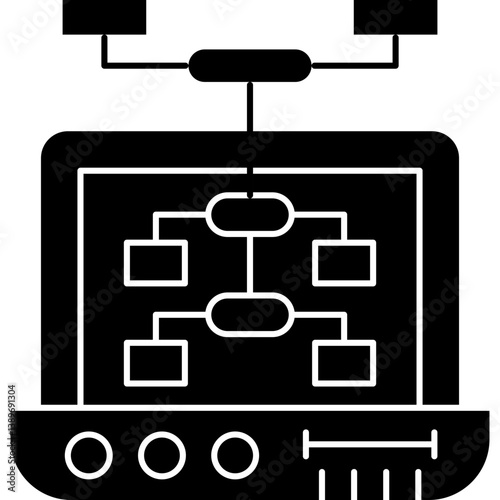 Flowchart Icon Vector Element