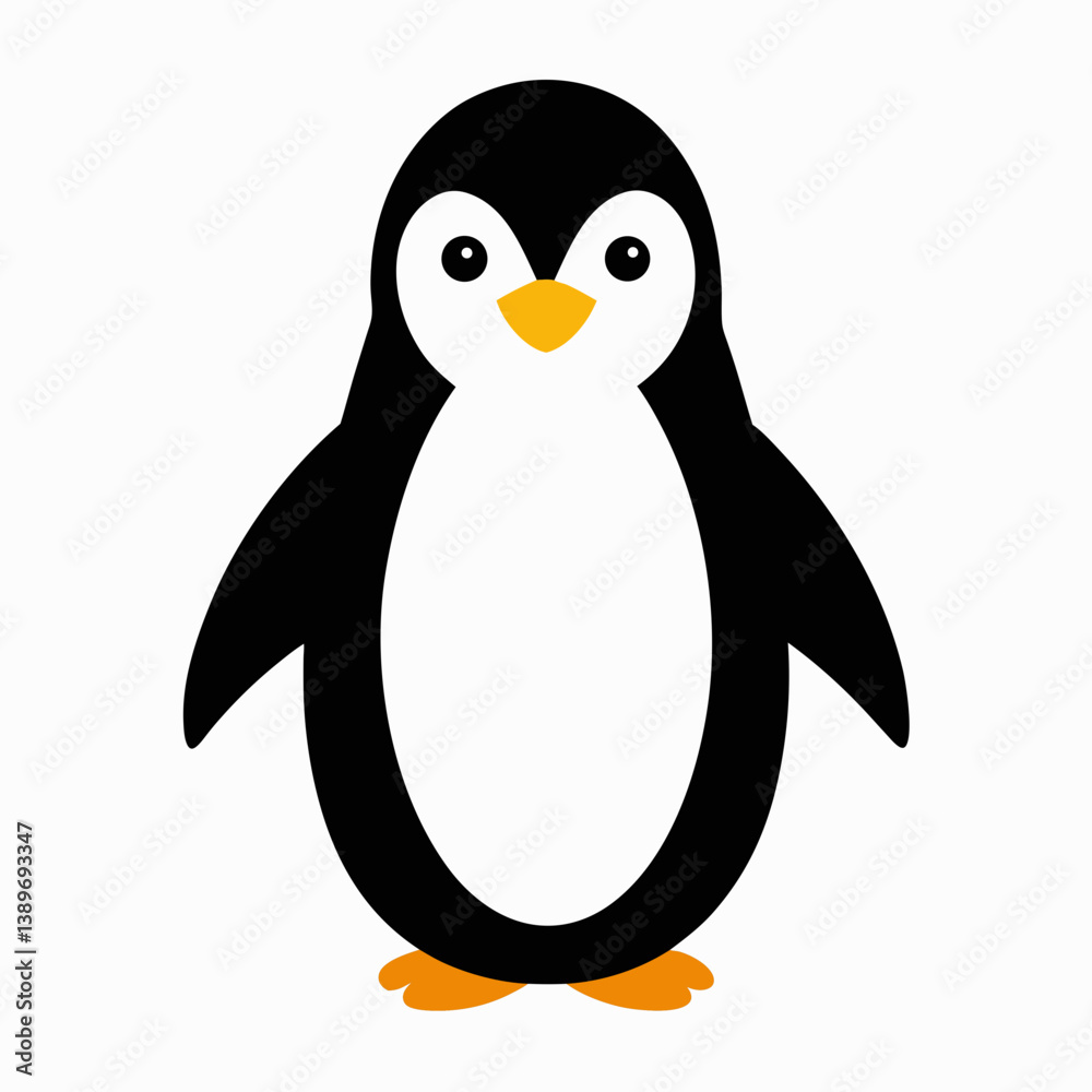Obraz premium Penguin isolated on white background