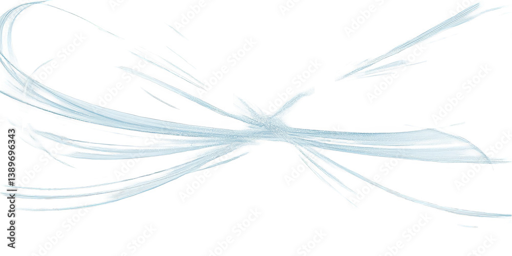 Fototapeta premium Abstract Design Illustration on Transparent Background with White Shape