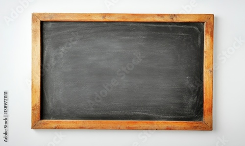 Empty vintage chalkboard (2) photo