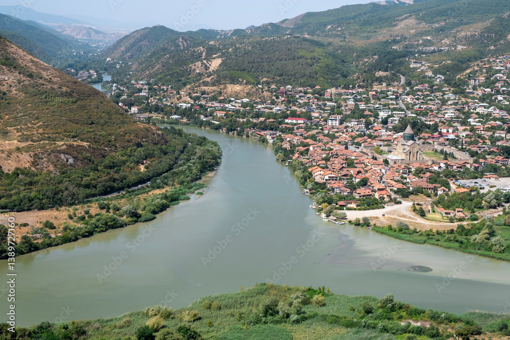 Kura and Aragvi confluence