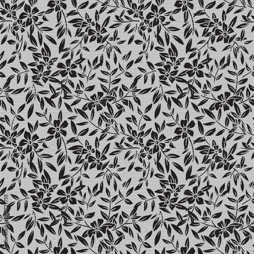 seamless lace floral ornament, vector illustration