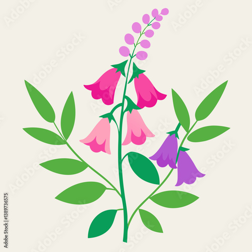 vector illustration of a flower