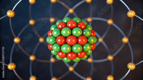 A high-resolution image depicting a simulation of deuterium and tritium interactions.