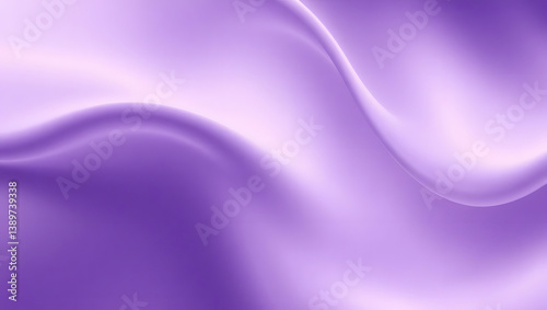 Vibrant Purple Fluid Gradient Waves with Glossy Texture for Creative Abstract Backgrounds and Web Design