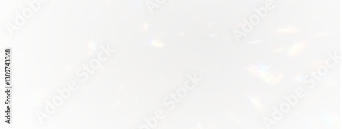 PNG crystal shines in rainbow light, diamond lens refracts sparkle light, creating a glass effect. Bokeh glitter and neon transparent enhance the bright background while flash stripes and reflex prism
