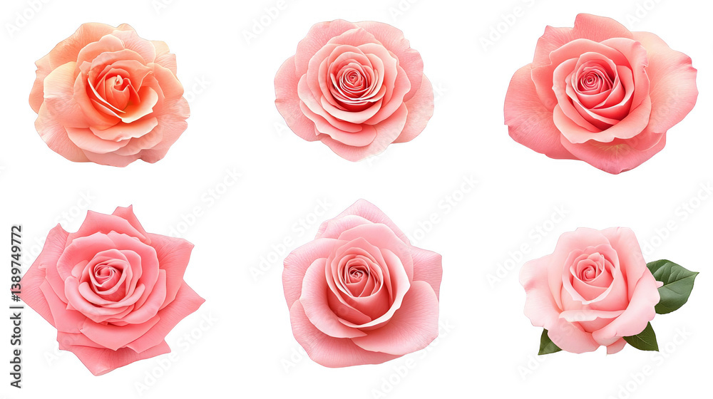 Isolated Pink Roses Photo with Transparent Background Blossoming Beauty Isolated Pink Roses Photo with Transparent Background Blossoming Beauty