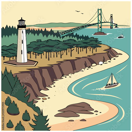Scenic Beach Promenade Scene