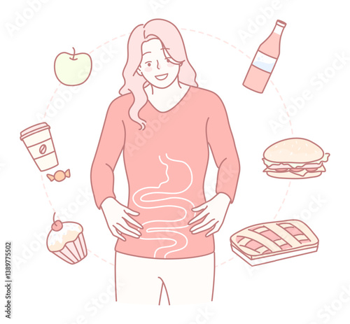 Explore the intriguing relationship between food choices and digestive health through engaging and insightful visuals