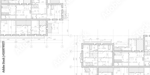 House plan project .Technical drawing background. Engineering design .