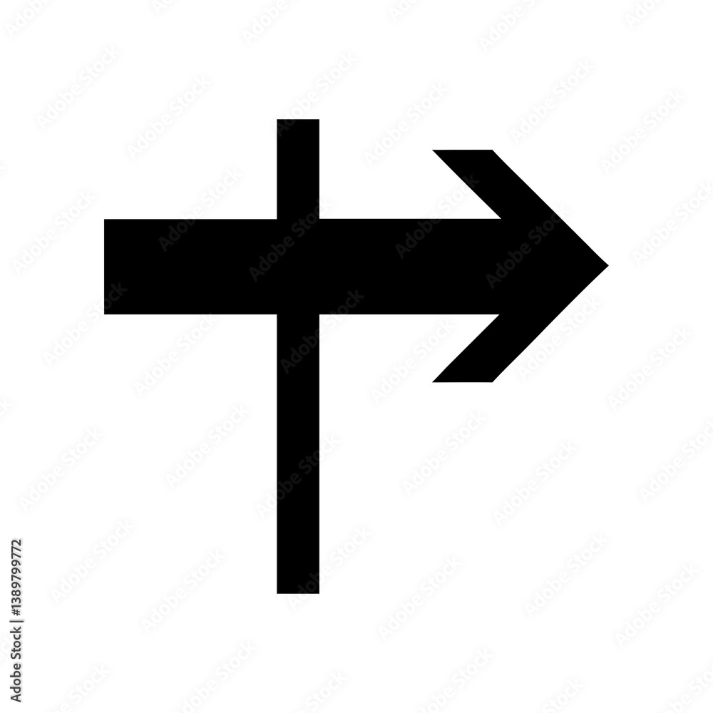 Fototapeta premium Directional Arrow Sign Symbolizing Travel Guidance 