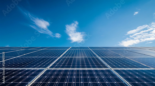 An AI powered self cleaning solar panel system, cleaning solar panels autonomously to maximize energy production, Energy tech style