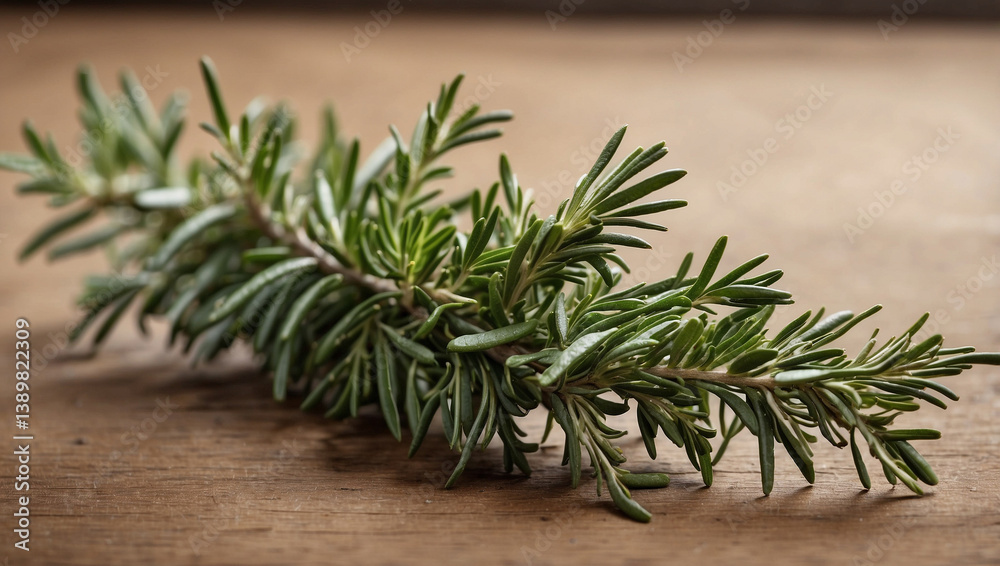 Fragrant Fresh Rosemary Twig for Culinary Use and Aromatic Dishes