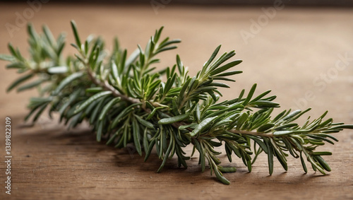 Obraz na płótnie Fragrant Fresh Rosemary Twig for Culinary Use and Aromatic Dishes w salonie