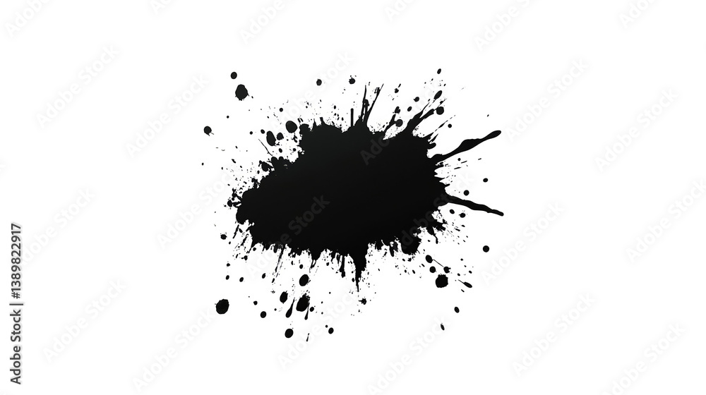 Abstract Colorful Splash Overlay With Transparent Background Illustration Abstract Colorful Splash Overlay With Transparent Background Illustration