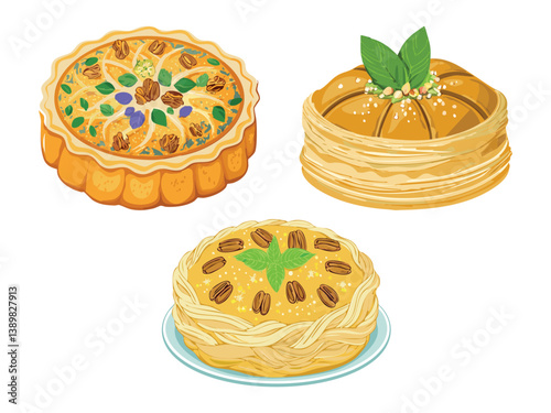 vector illustration of a korean food Hodu-gwaja