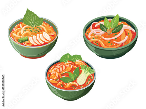 vector illustration of a Korean food Kimchi