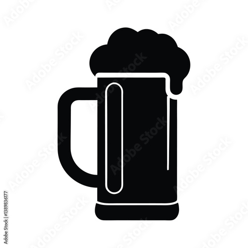 mug of beer with foam