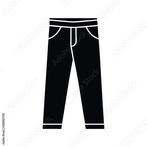 male pants isolated on white