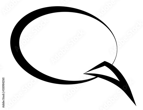 Comic book speech bubble, great design for any purposes. Sticker design. Vector illustration