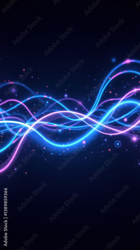 Fototapeta premium Cybersecurity digital abstract with vibrant colors.