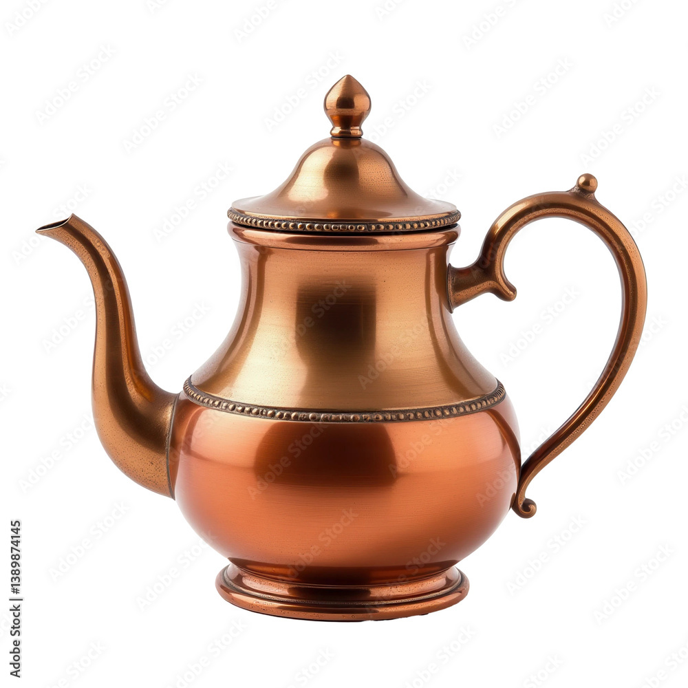 Tea Kettle with Indian Chai on Transparent Background Tea Kettle with Indian Chai on Transparent Background