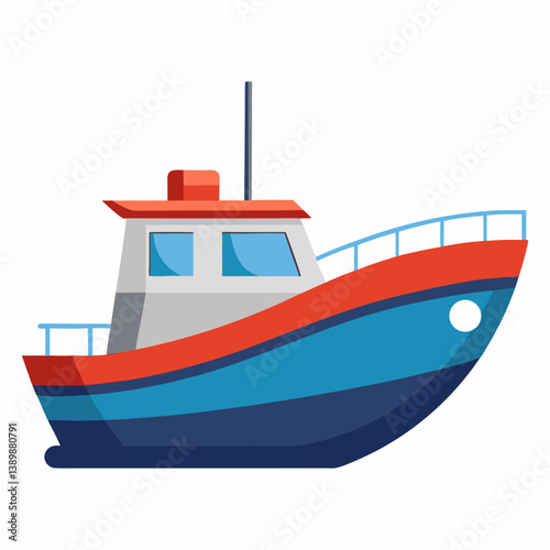 fishing boat vector