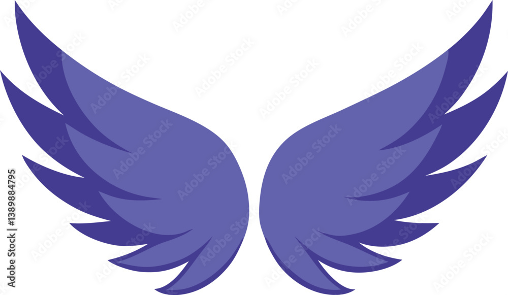 Obraz premium angel wings vector illustration