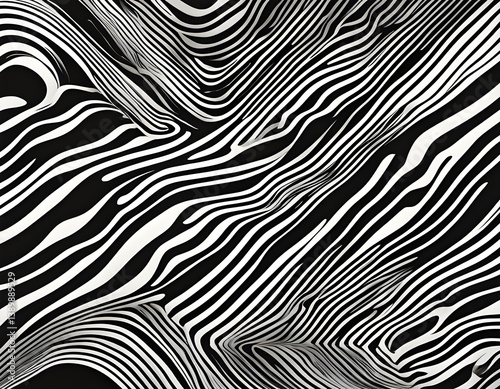 abstract black and white pattern like psychedelic background