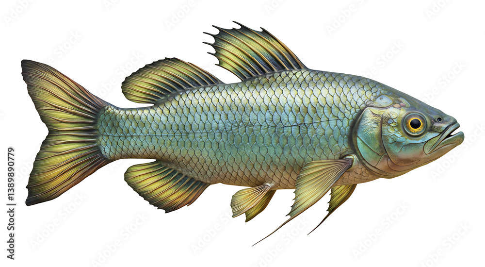 輝く鱗、鮮やかな青緑色 熱帯魚イラスト 輝く鱗、鮮やかな青緑色 熱帯魚イラスト
