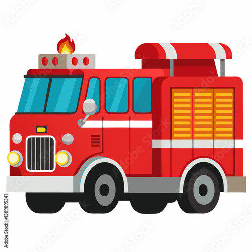 fire truck vector