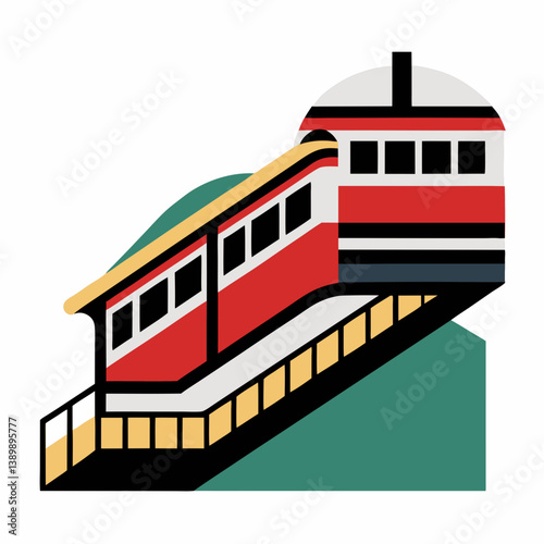 vector illustration of a train