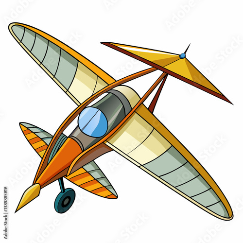 vector illustration of airplane
