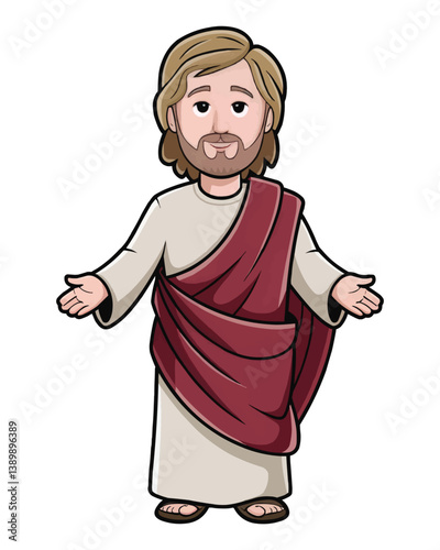 Jesus Christ also referred to as Jesus of Nazareth. Jesus the Son of God and symbol of Christianity.