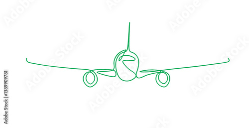 Aircraft line art