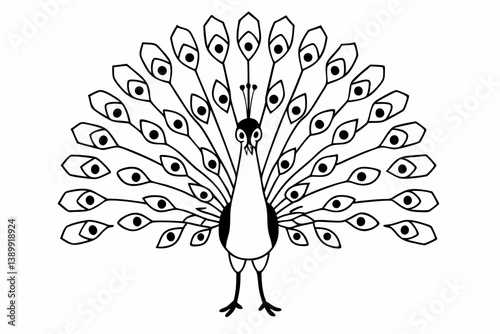 peacock feather vector