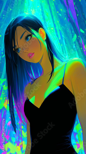 girl and fireflies