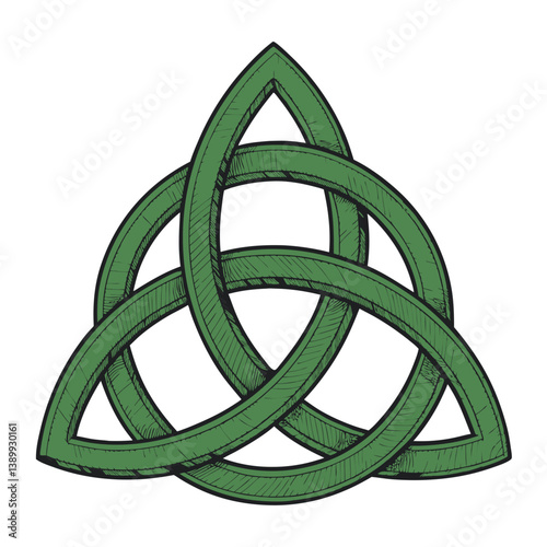 abstract green shape