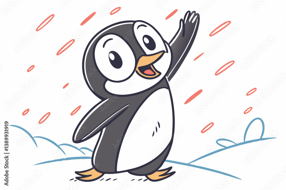 Obraz premium penguin on a snow