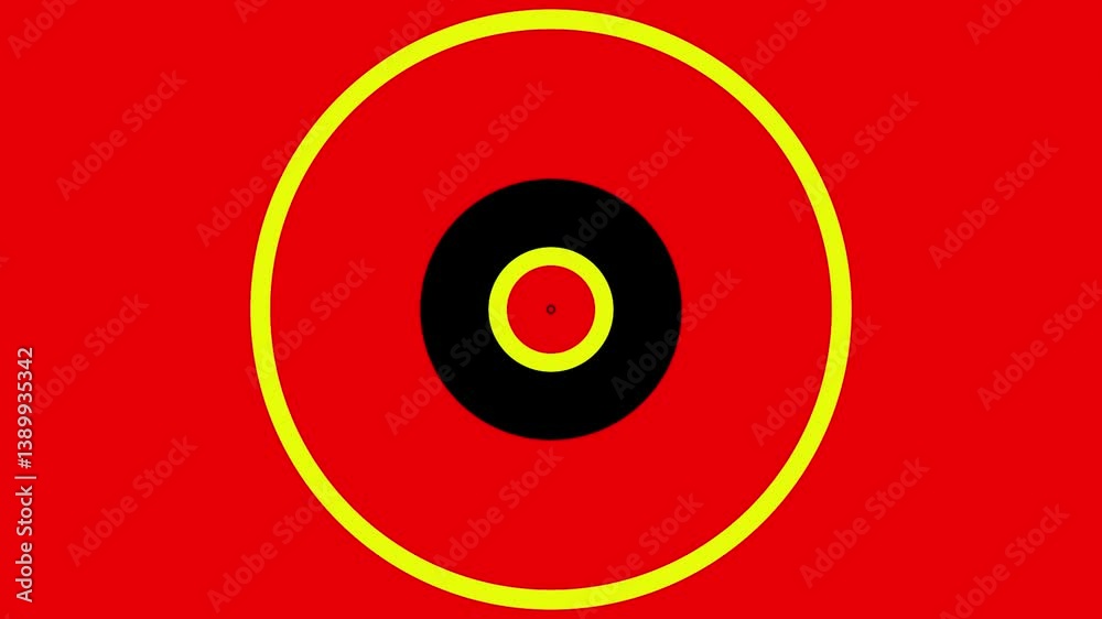 Red Black Concentric Circles Background. Red Black Concentric Circles Background.