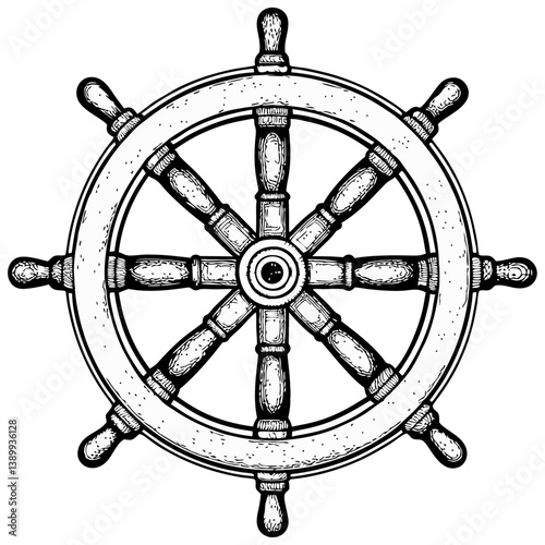 steering wheel on a white background