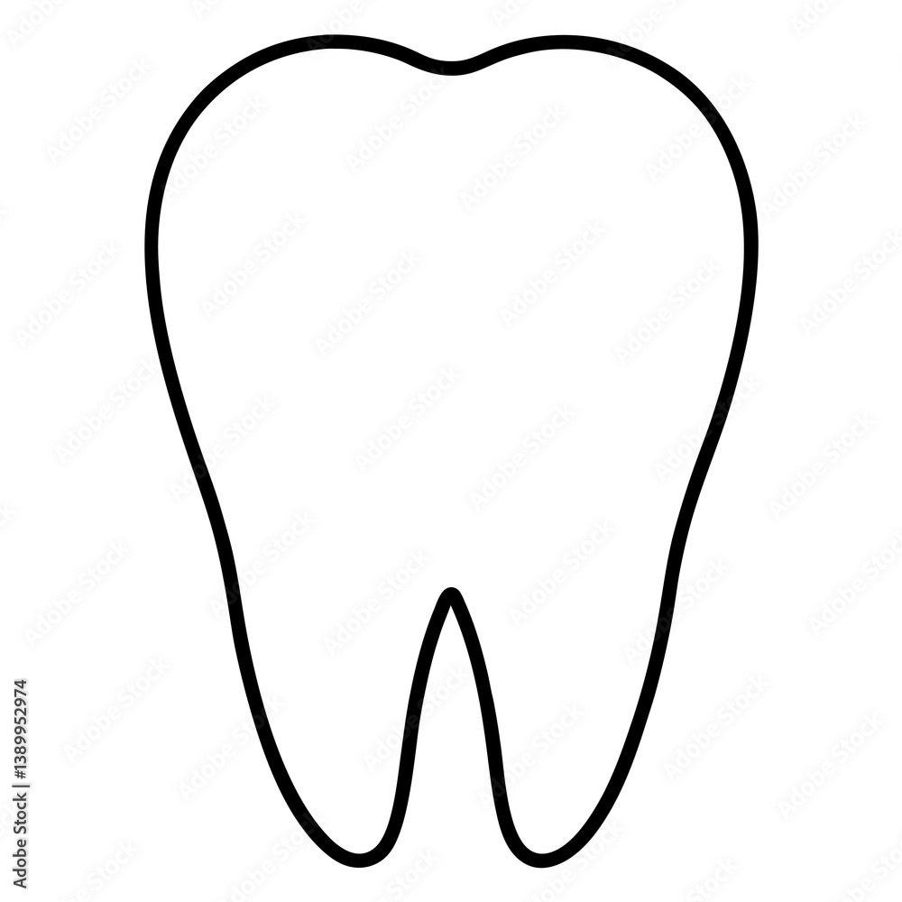 tooth isolated on white background