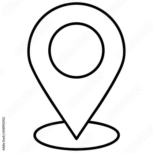 Obraz na płótnie vector map pointer icon w salonie