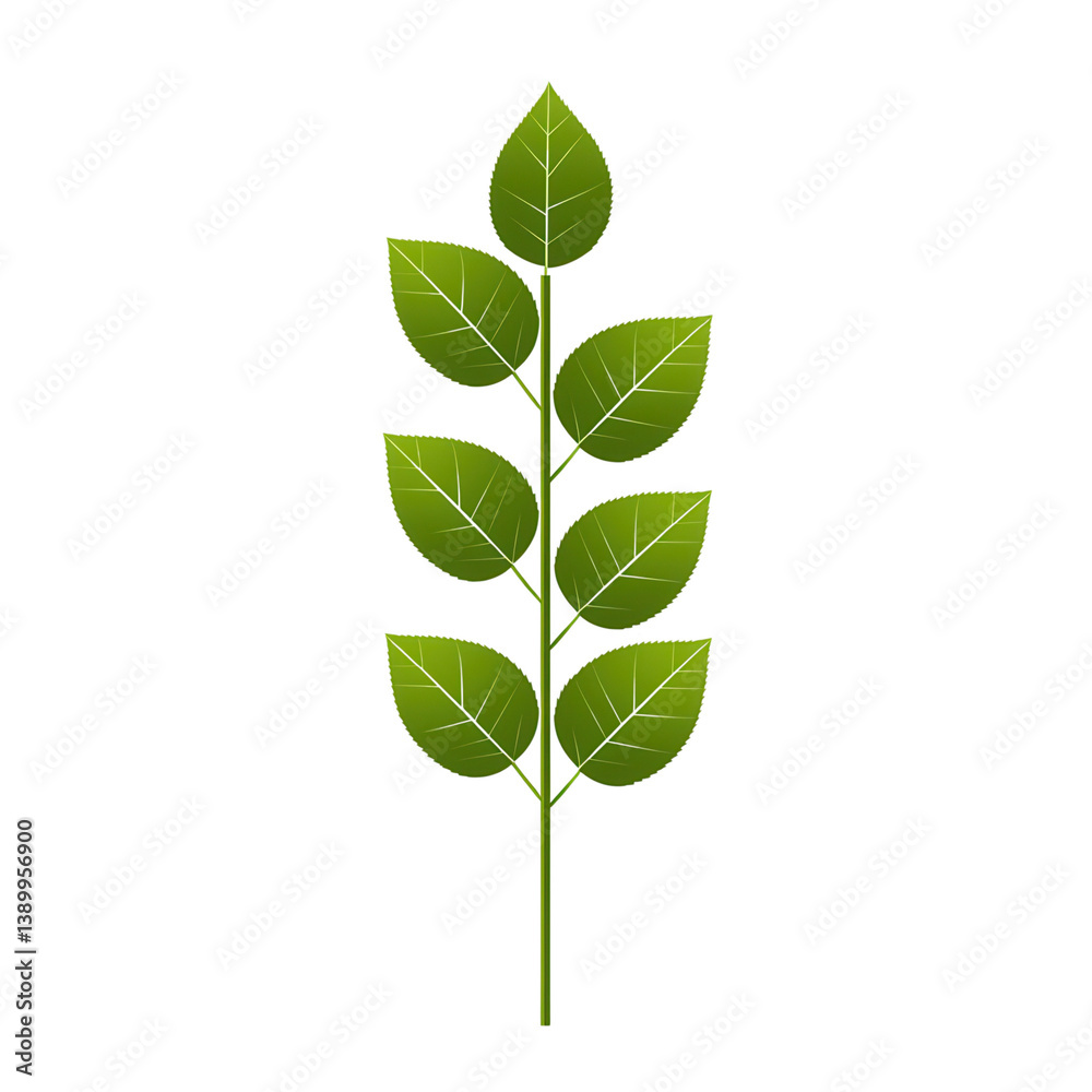 nature conservation concept. Green leaf branch on a dark background. nature conservation concept. Green leaf branch on a dark background.