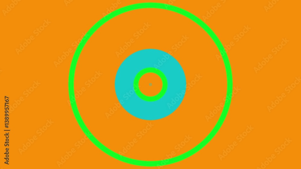 Abstract Orange Teal Circles Pattern. Abstract Orange Teal Circles Pattern.