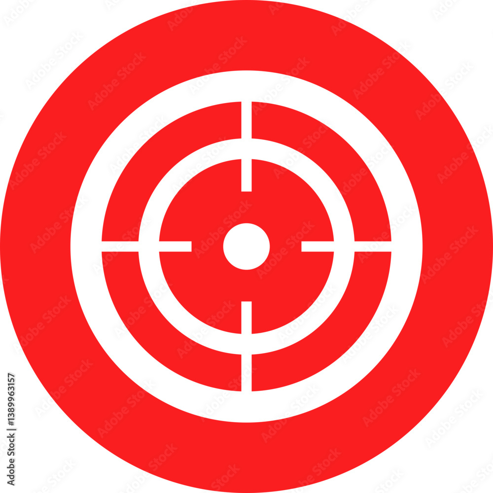 Target destination icon in flat style. shooting sniper rifle target circle symbol isolated on transparent background Target destination icon in flat style. shooting sniper rifle target circle symbol isolated on transparent background