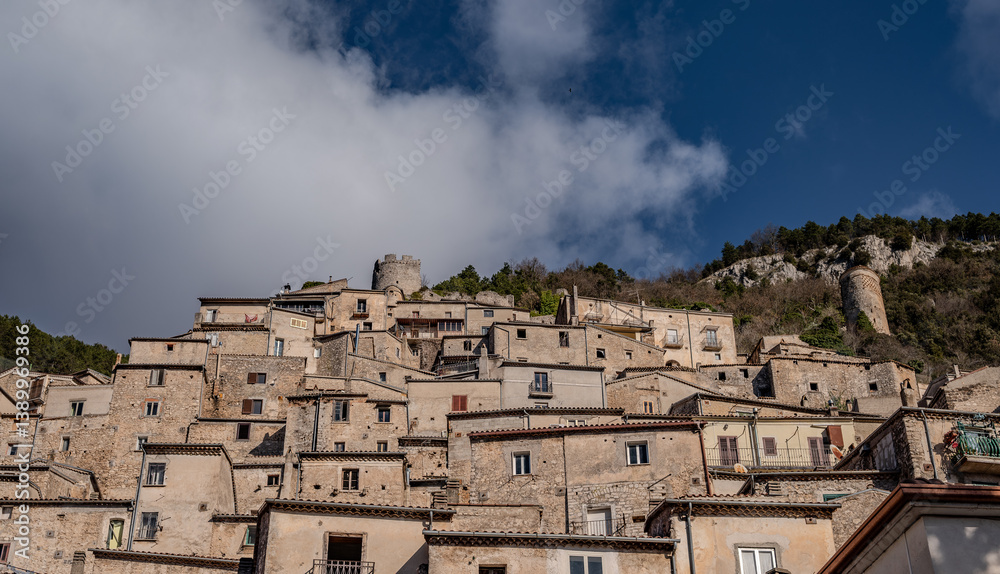 Obraz premium Pesche, Molise. The Ancient Village